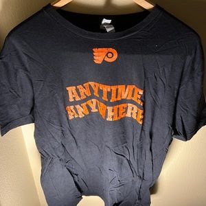 NHL Men’s Flyers Anytime Anywhere Tee Color Black Size Large